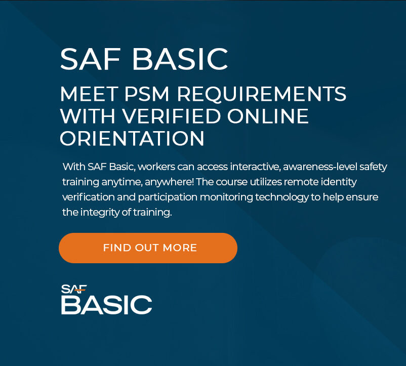 SAF Basic - Meet PSM Requirements with verified online orientation