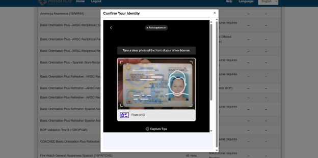 Confirm your identity
