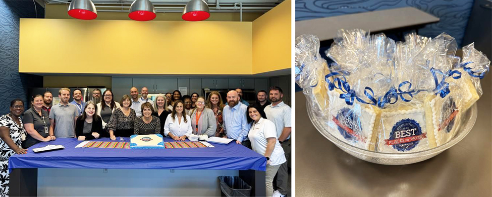 The Alliance staff celebrated together at the Baton Rouge Training Center