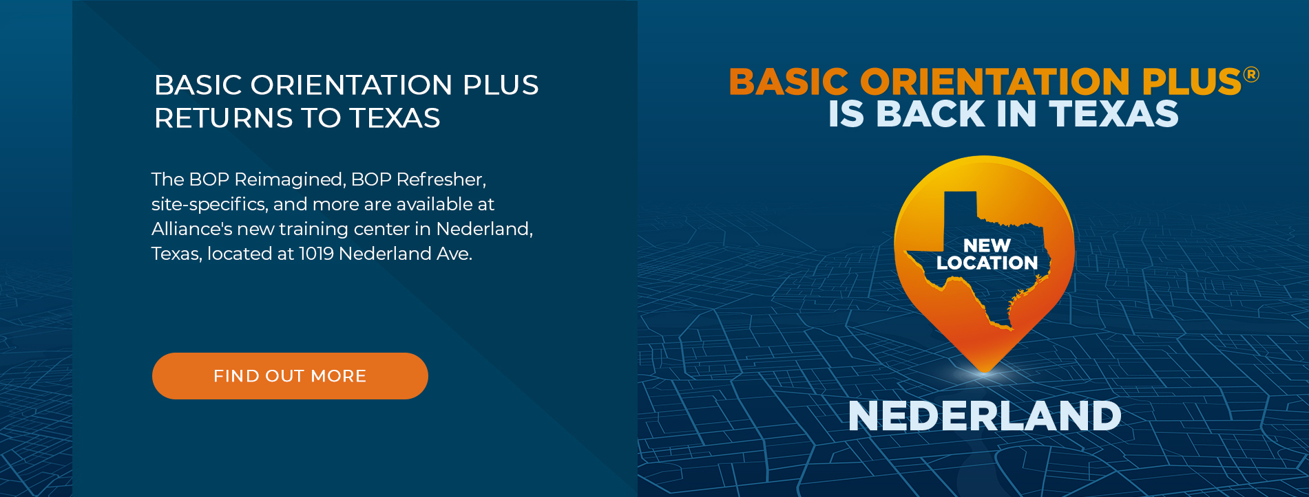 Basic Orientation Plus returns to Texas