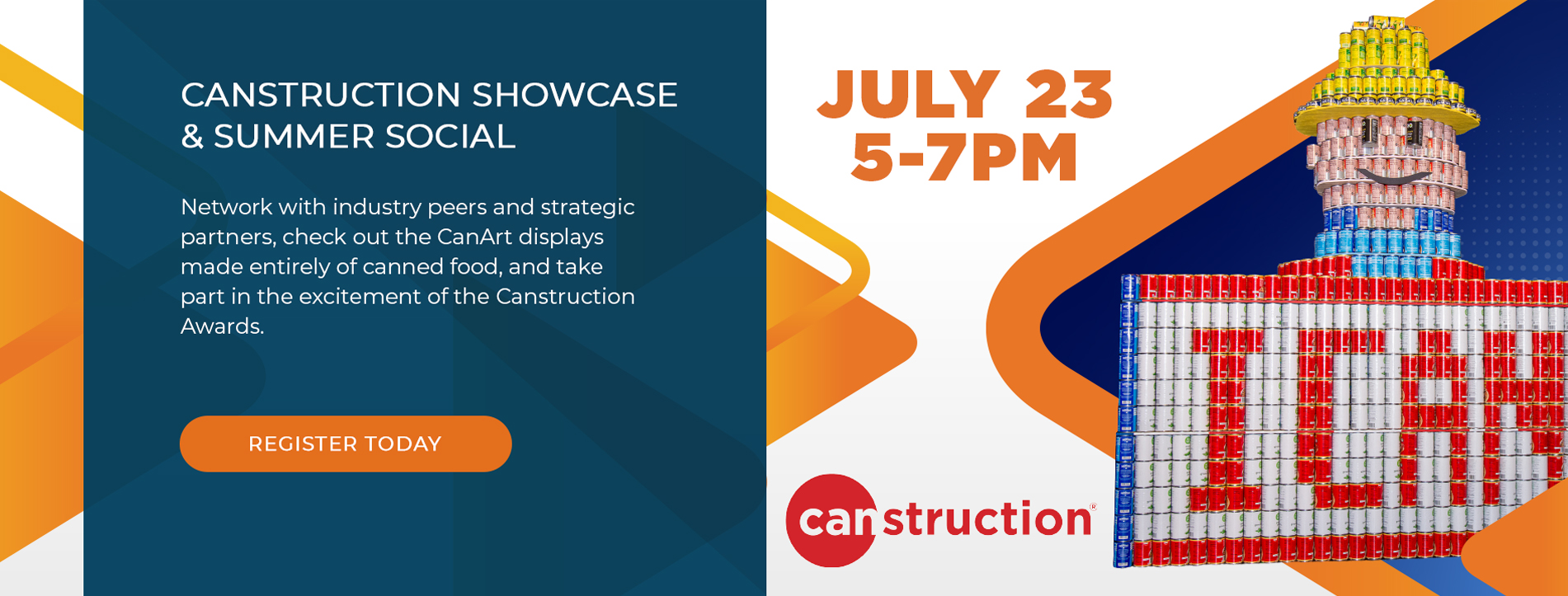 Canstruction Showcase and Summer Social